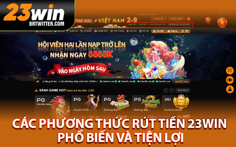 Rút tiền 23Win