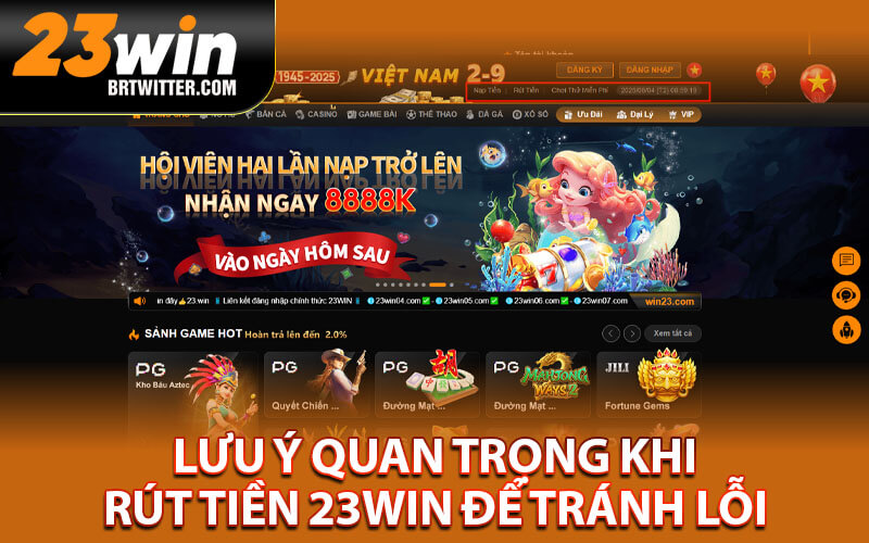 Rút tiền 23Win